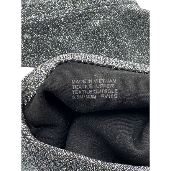 Michael Kors Size 8.5 Mandy Glitter Stretch-Knit Ankle Boots Silver - Picture 8 of 10